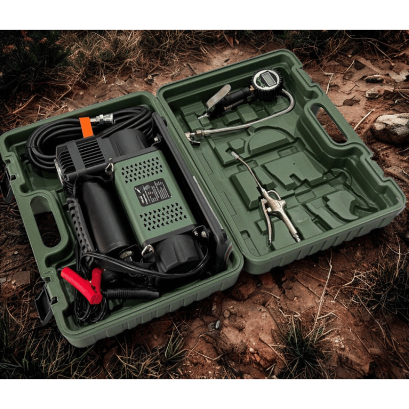 Off-road 4x4 compressor tyre air pump with air tank