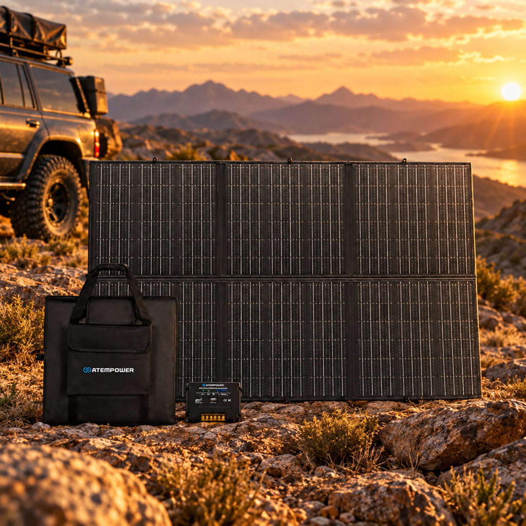 Atem Power 12V 300W Folding Solar Panel Blanket