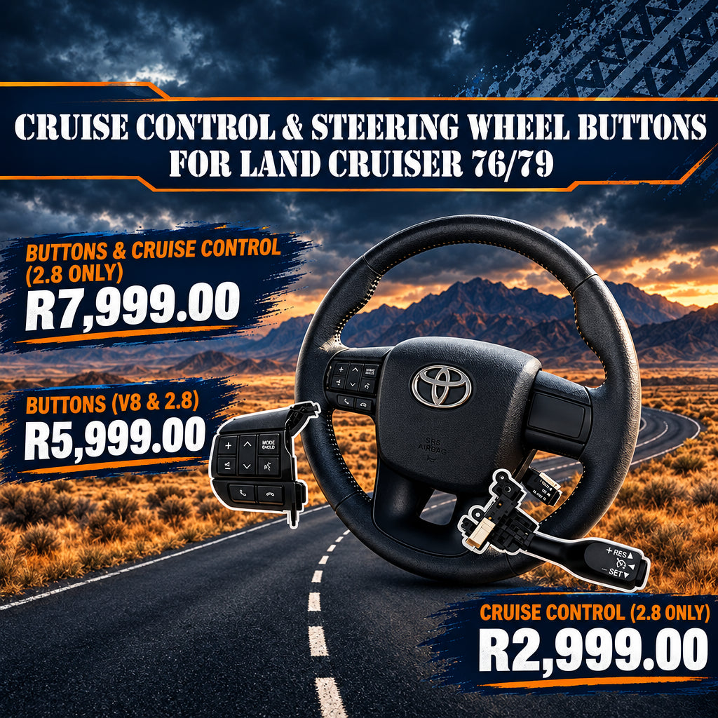 Steering Wheel Buttons & Cruise Control - Land Cruiser 76/79 (2.8 Only)