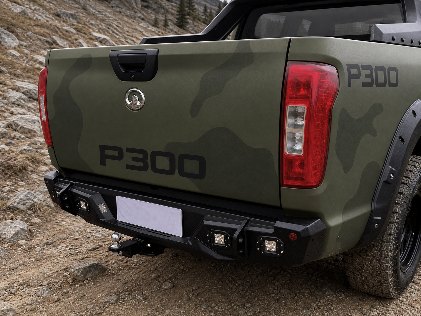 GWM P300 TITAN Steel Rear Bumper Bar