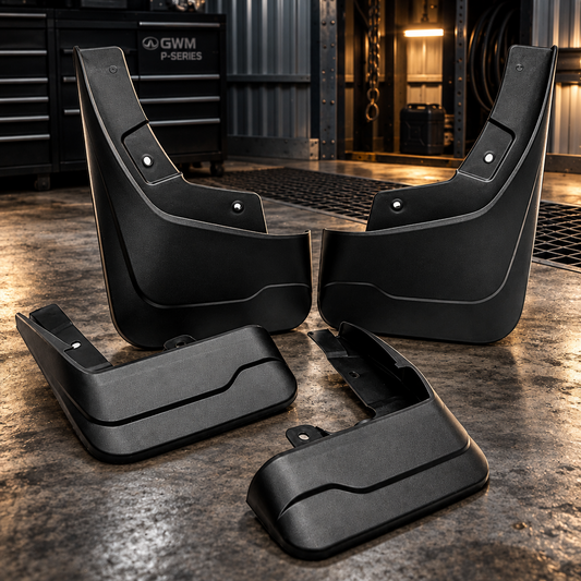GWM P-Series and P300 Front & Rear Mud Flaps | Heavy Duty Mud Guards