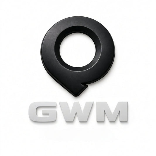 GWM P300 Matte Black-Out Logo Badge | Exterior Emblem Upgrade