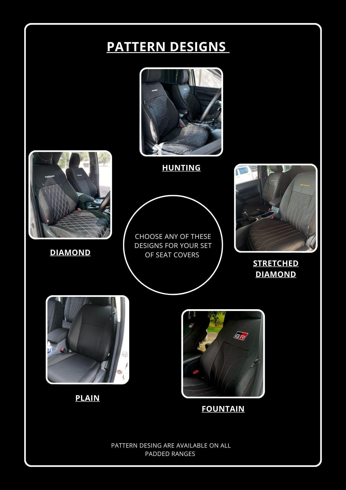Premium Quality Seat Covers - Airbag Compatible