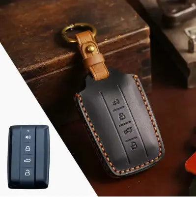 Tank Key Fob Holder Premium Leather Tank Drive