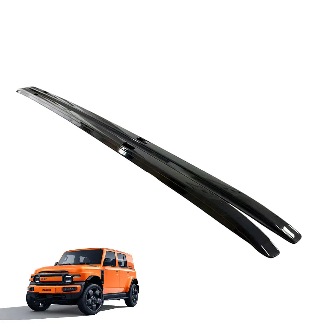 iCAUR V23 Gloss Black Bolt-On Roof Rack Rails