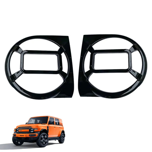 iCAUR V23 Gloss Black Headlight Guard Trim