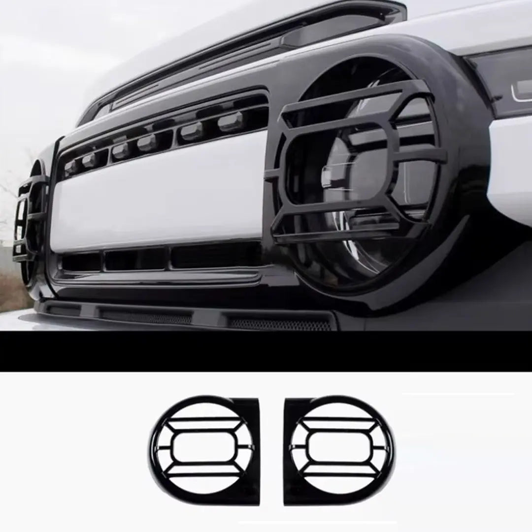 iCAUR V23 Gloss Black Headlight Guard Trim