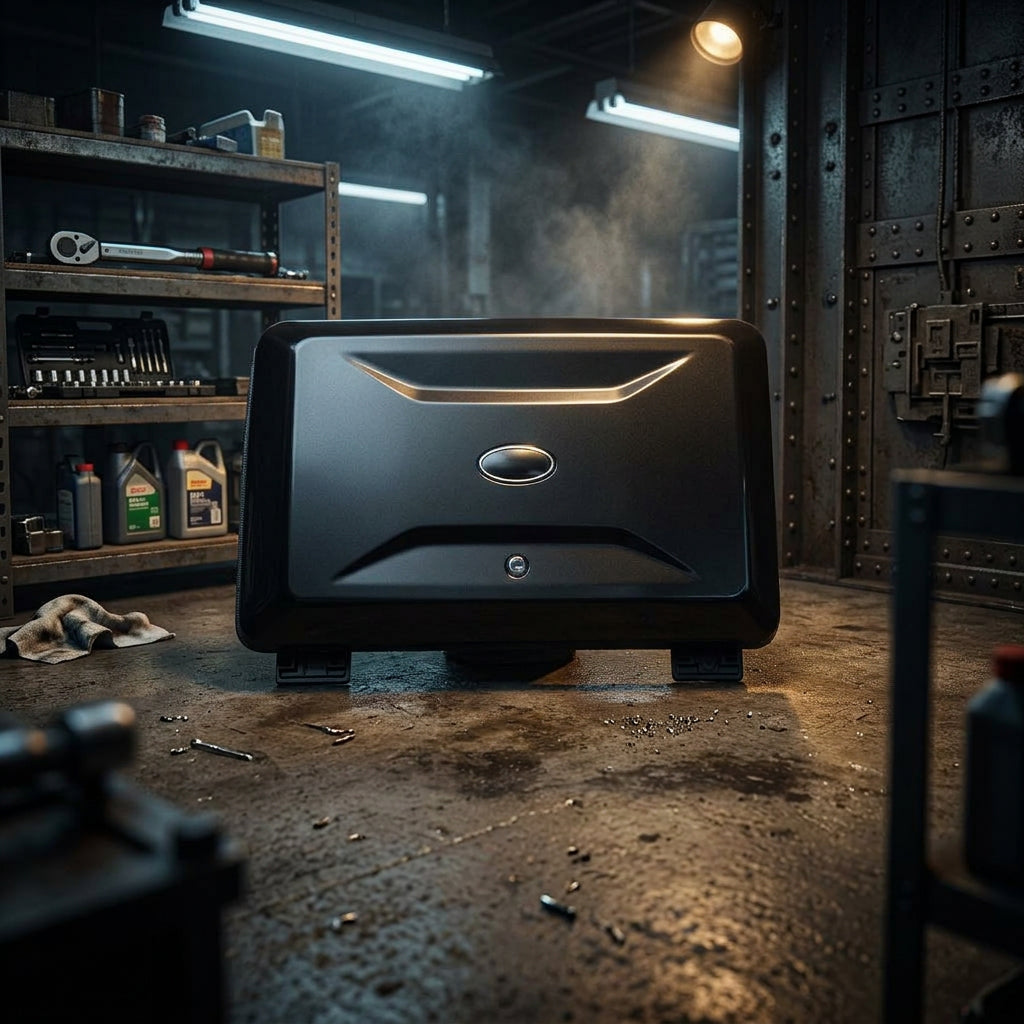 iCAUR V23 Matte Black Side Storage Box