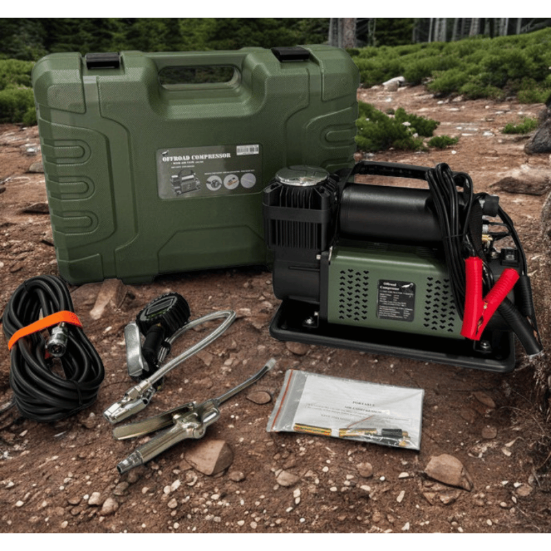 Off-road 4x4 compressor tyre air pump with air tank